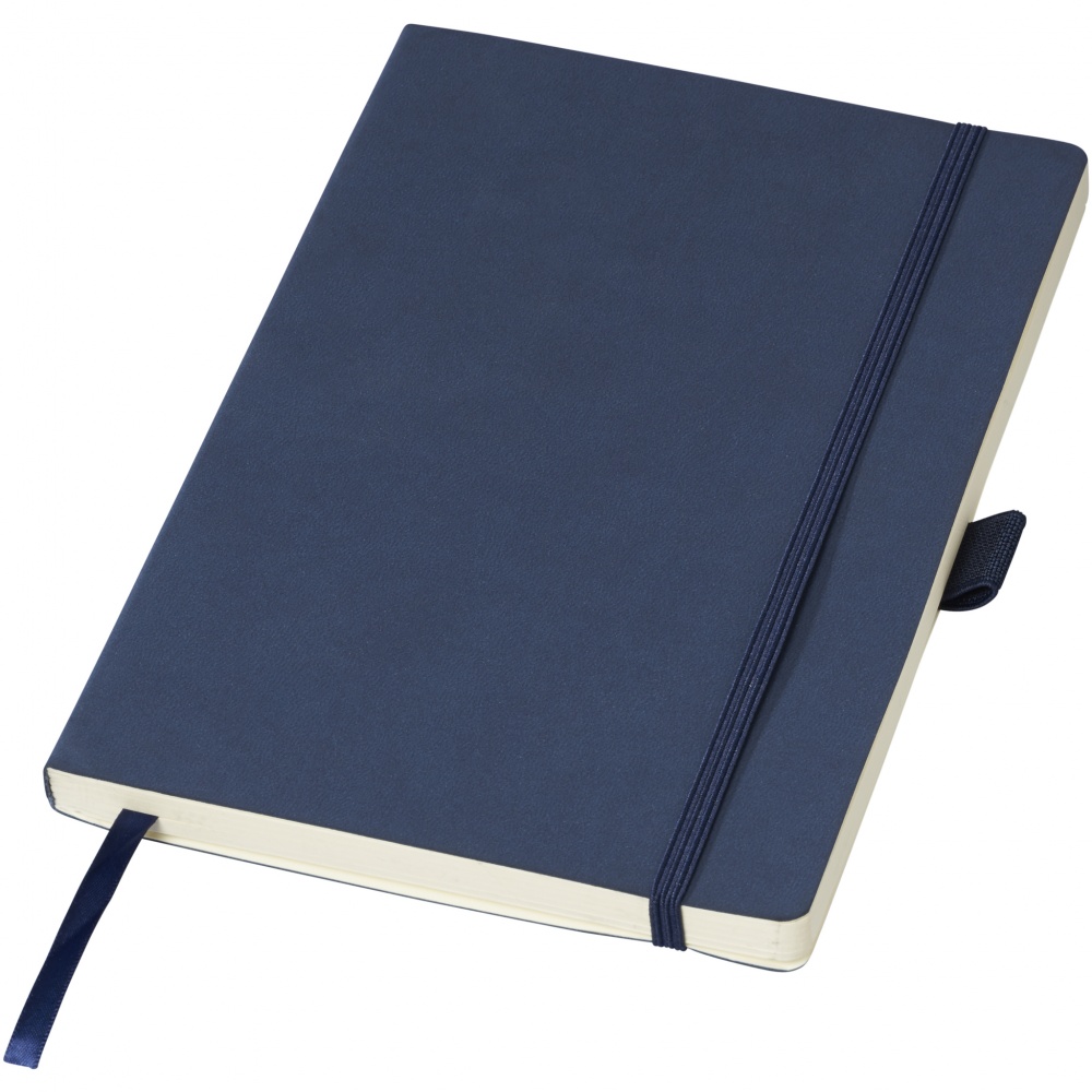 Logo trade promotional item photo of: Revello Notebook A5, dark blue