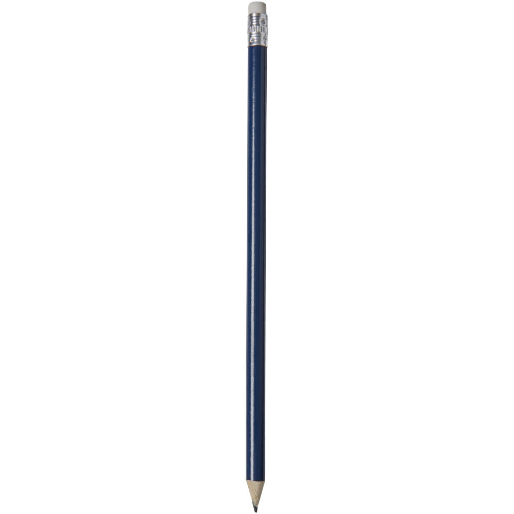 Logotrade promotional giveaway picture of: Alegra pencil with coloured barrel, dark blue