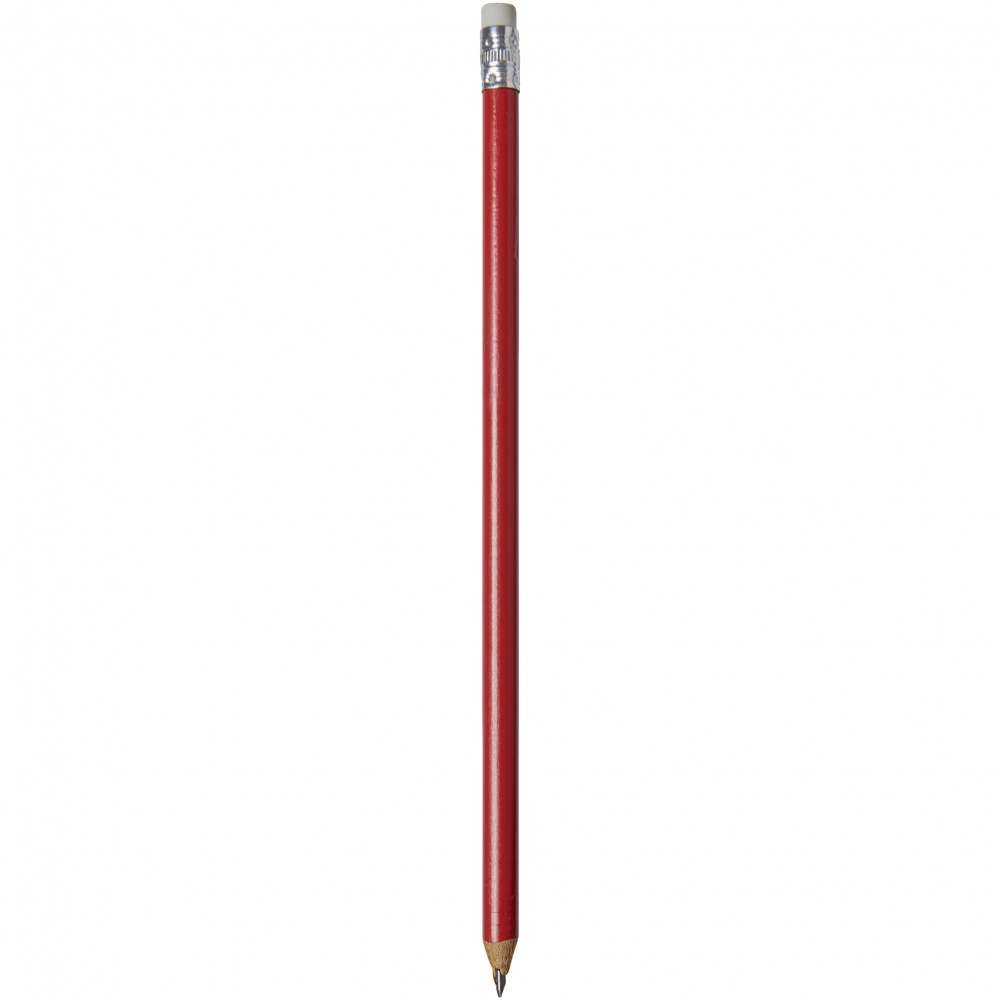 Logotrade promotional products photo of: Alegra pencil with coloured barrel, red