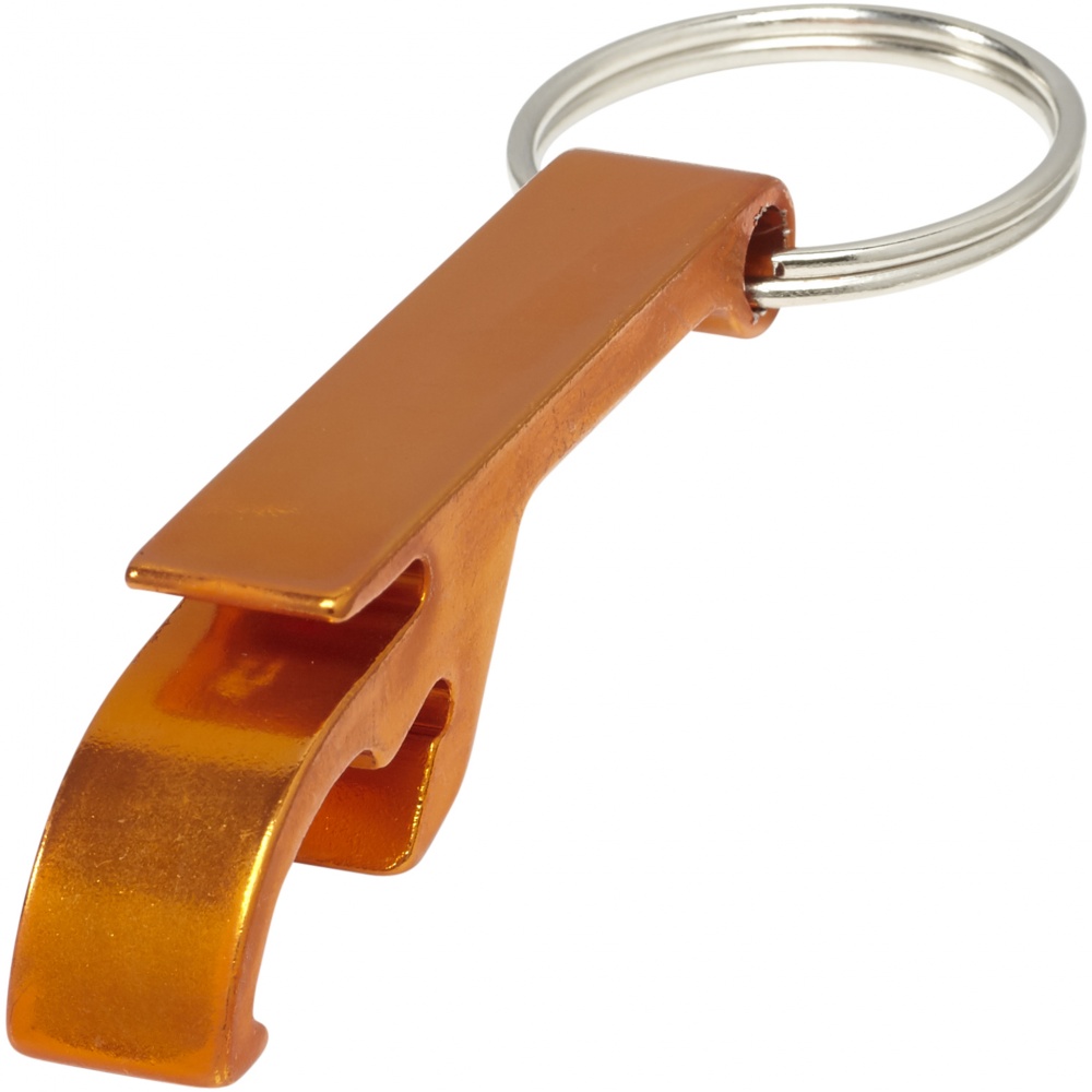 Logotrade promotional items photo of: Tao alu bottle and can opener key chain, orange