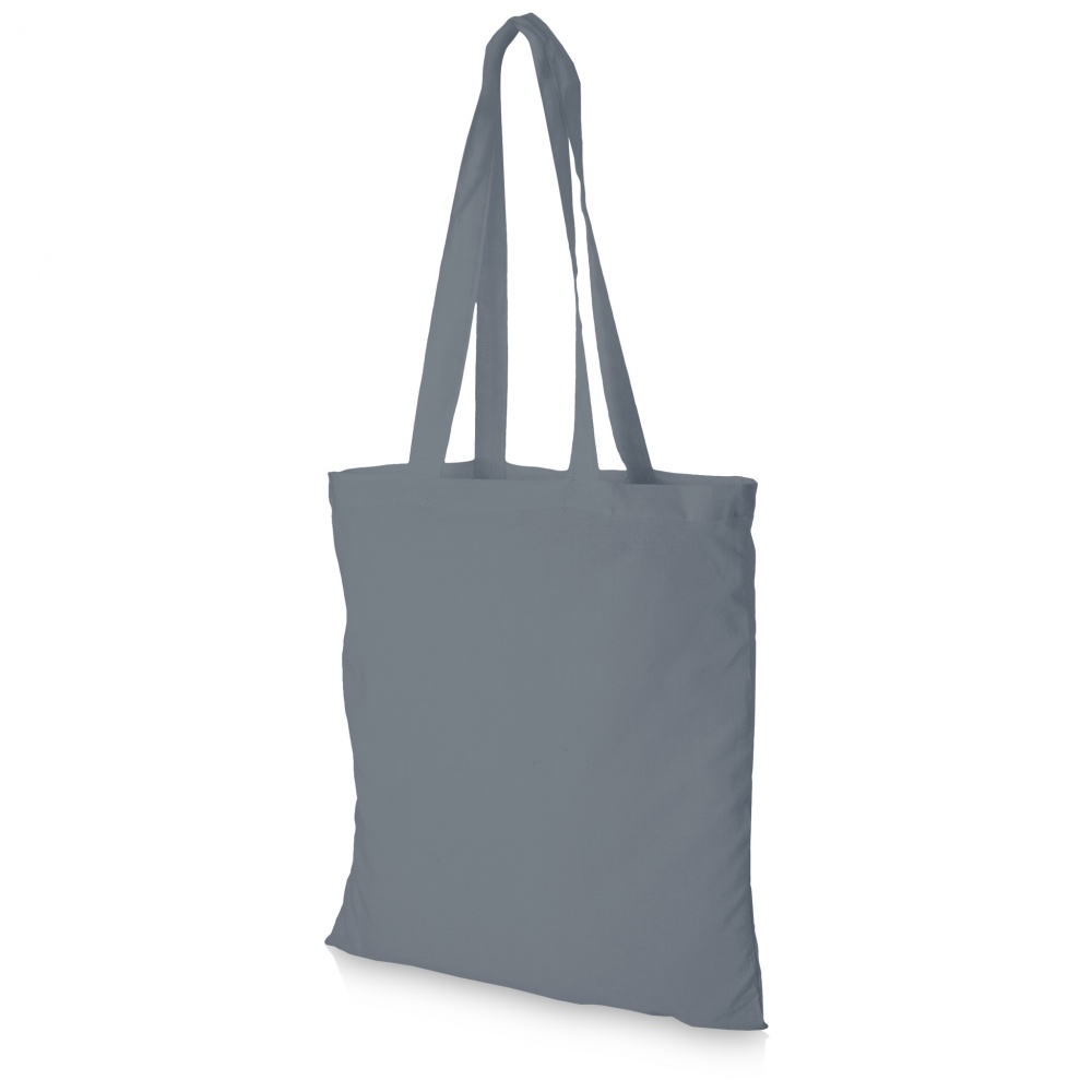 Logotrade promotional item picture of: Madras cotton tote, grey