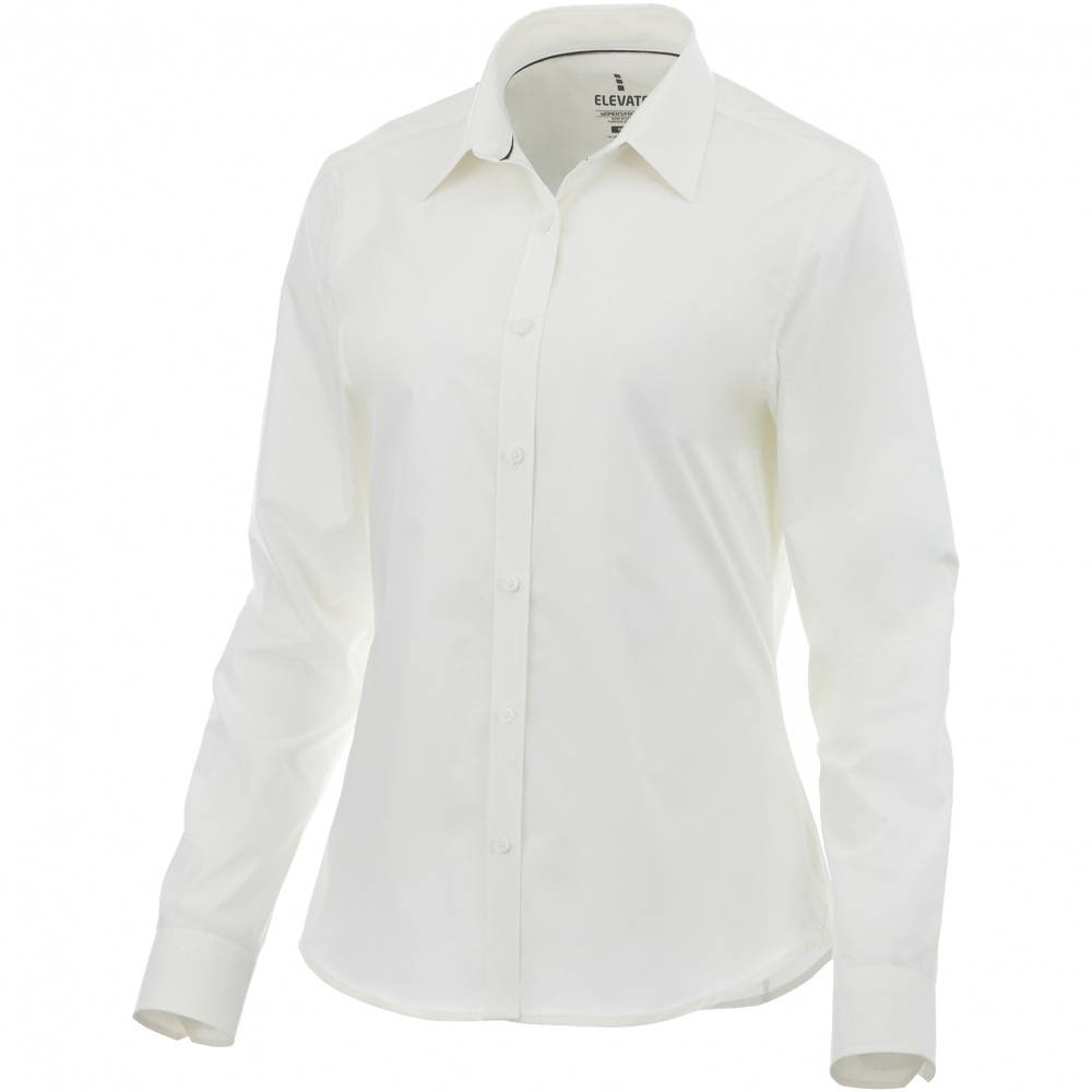 Logotrade promotional merchandise photo of: Hamell long sleeve ladies shirt, white