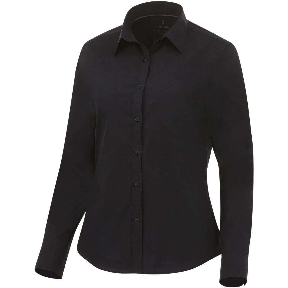 Logotrade promotional item image of: Hamell long sleeve ladies shirt, black