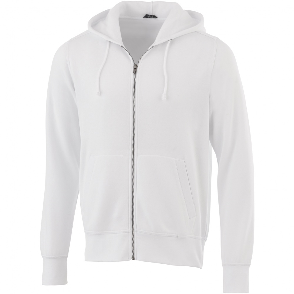 Logo trade advertising products picture of: Cypress full zip hoodie, white