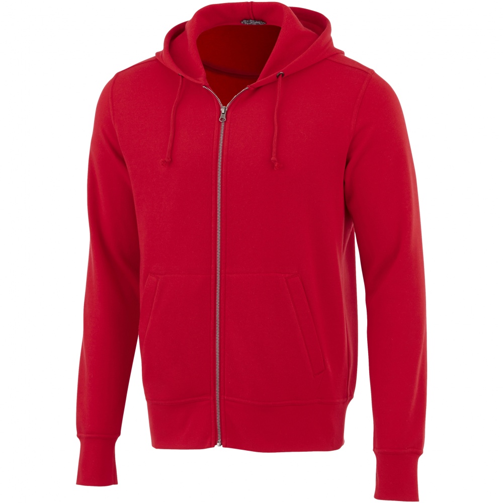 Logotrade business gifts photo of: Cypress full zip hoodie, red