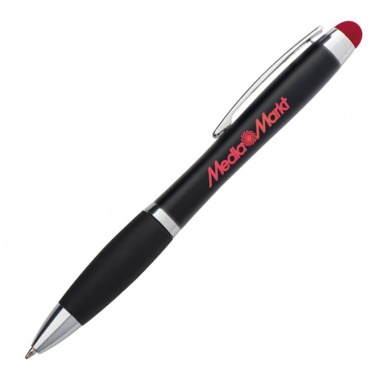 Logo trade promotional product photo of: Light up touch pen for engraving LA NUCIA, Red