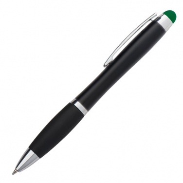 Logotrade business gift image of: Light up touch pen for engraving LA NUCIA, Green