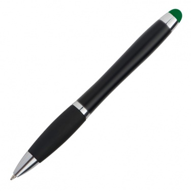 Logotrade corporate gift picture of: Light up touch pen for engraving LA NUCIA, Green