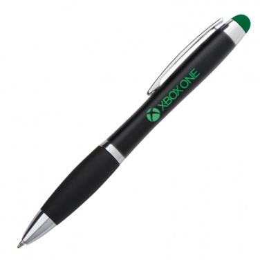 Logotrade corporate gifts photo of: Light up touch pen for engraving LA NUCIA, Green