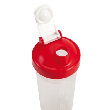 Logo trade promotional products picture of: 600 ml Muscle Up shaker, red