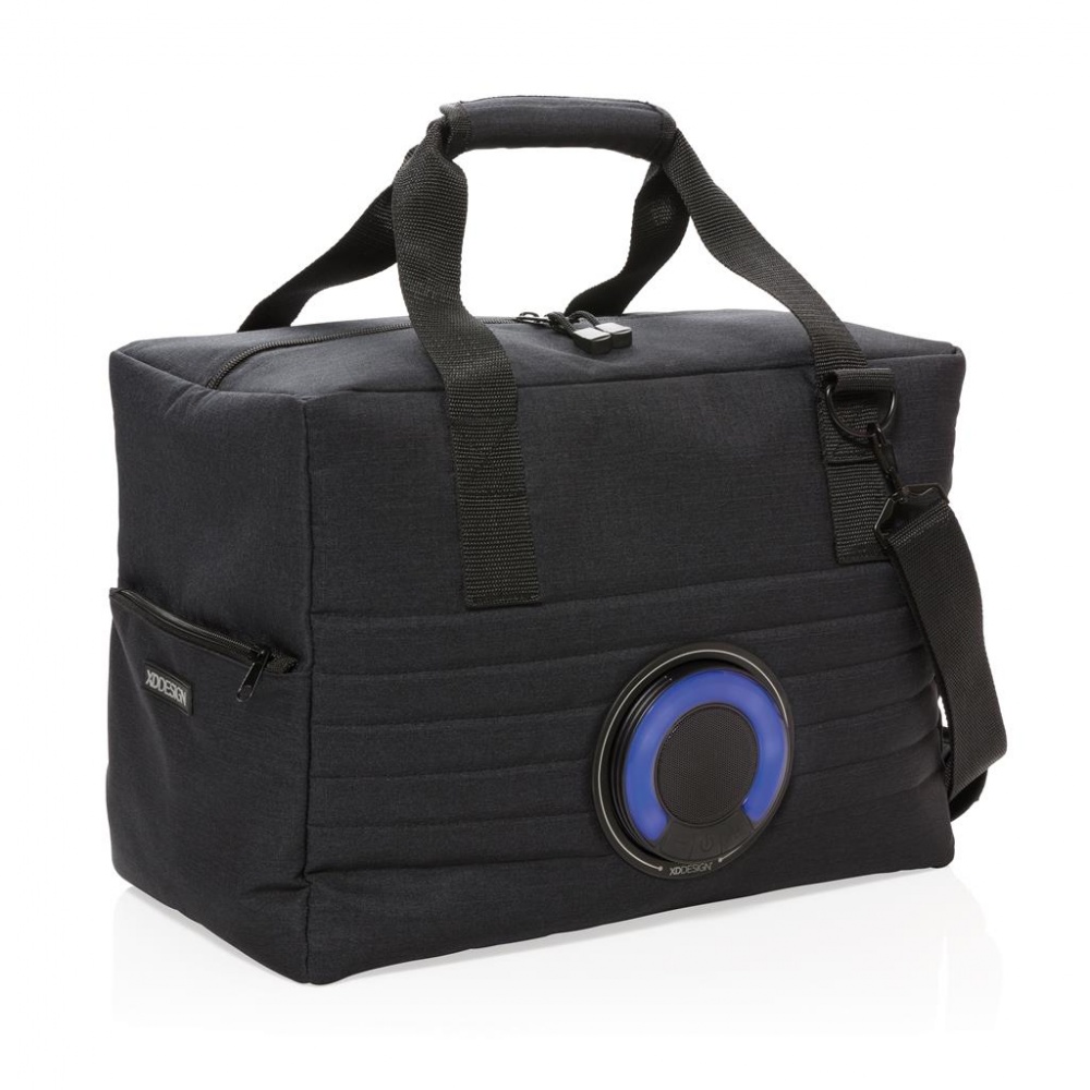 Logotrade promotional merchandise photo of: Party speaker cooler bag, black