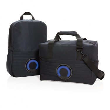 Logotrade promotional giveaway image of: Party speaker cooler bag, black