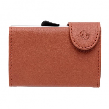 Logo trade promotional merchandise picture of: C-Secure RFID card holder & wallet, brown