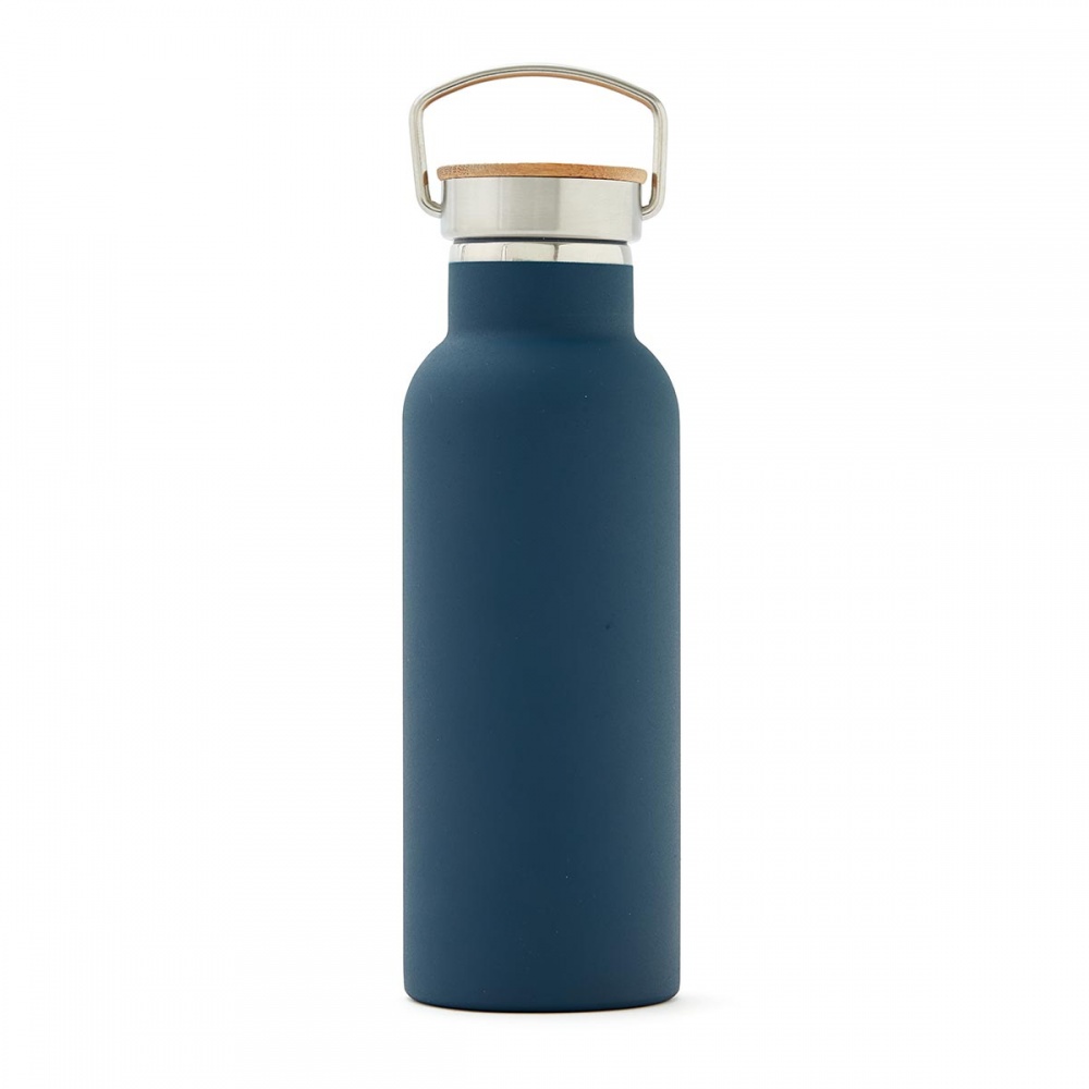 Logo trade promotional items image of: Miles insulated bottle, navy