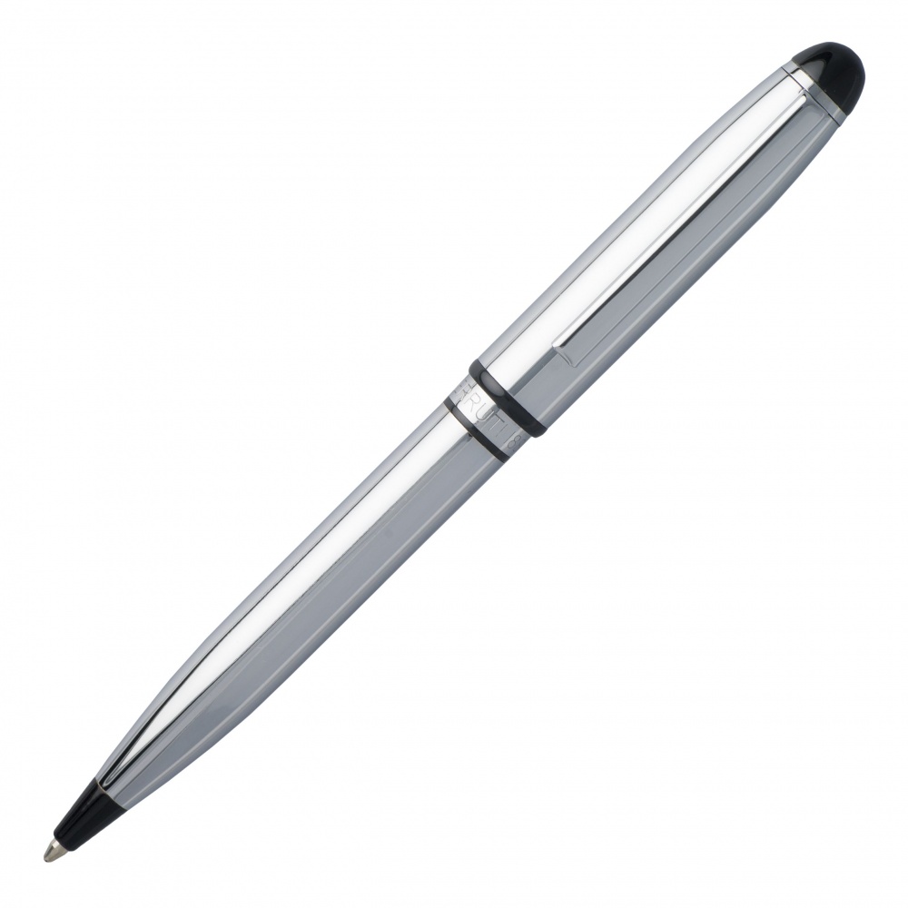 Logo trade promotional items picture of: Ball pen Leap Chrome, Grey