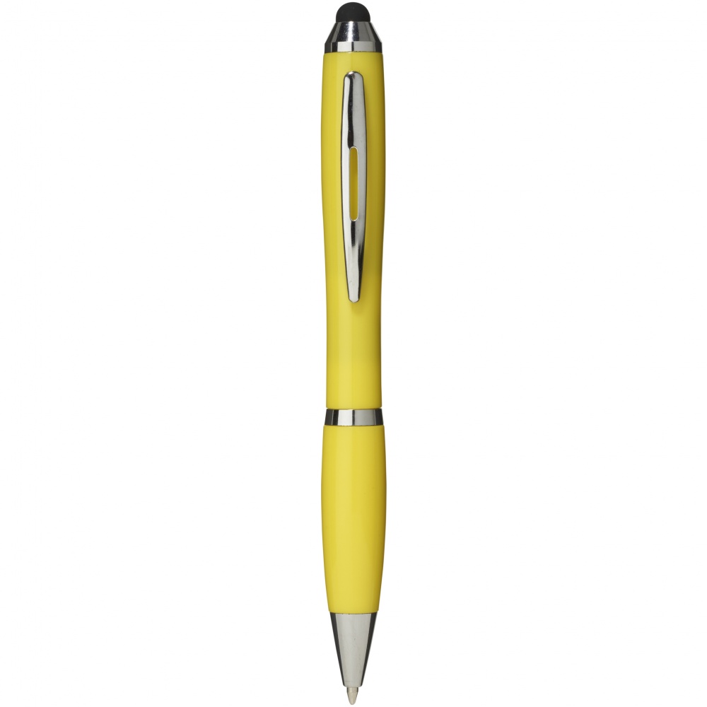 Logotrade promotional gift picture of: Nash stylus ballpoint pen, yellow