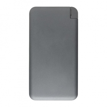 Logo trade promotional merchandise picture of: 10.000 mAh MFi licensed powerbank , silver