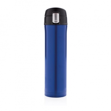 Logo trade promotional giveaway photo of: Easy lock vacuum flask, blue