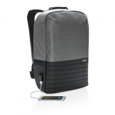 Logo trade promotional merchandise photo of: Swiss Peak RFID anti-theft 15" laptop backpack