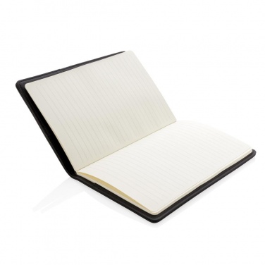 Logotrade promotional gift picture of: Light up logo notebook A5, Black