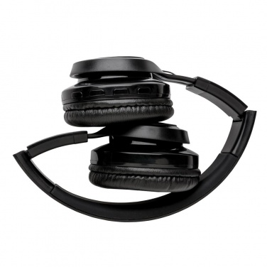 Logotrade promotional item picture of: Wireless light up logo headphone, black