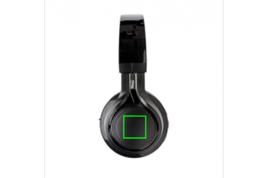 Logotrade advertising product image of: Wireless light up logo headphone, black