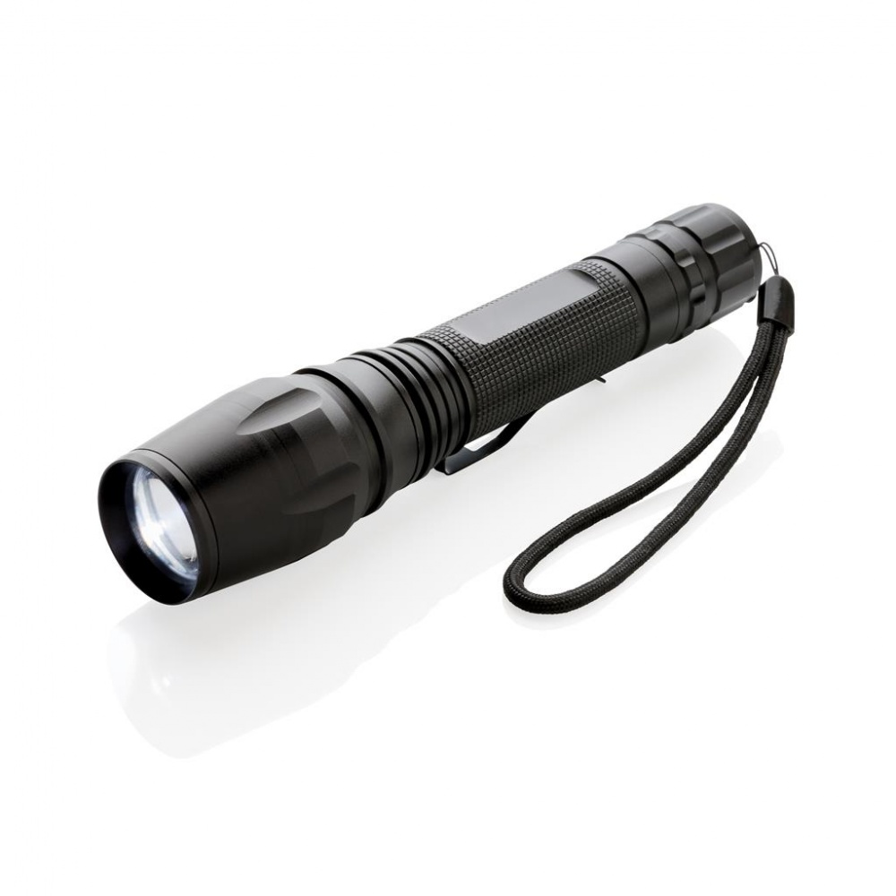 Logo trade promotional giveaways image of: 10W Heavy duty CREE torch, black