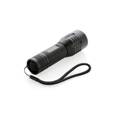 Logo trade promotional gifts picture of: 3W medium CREE torch, black