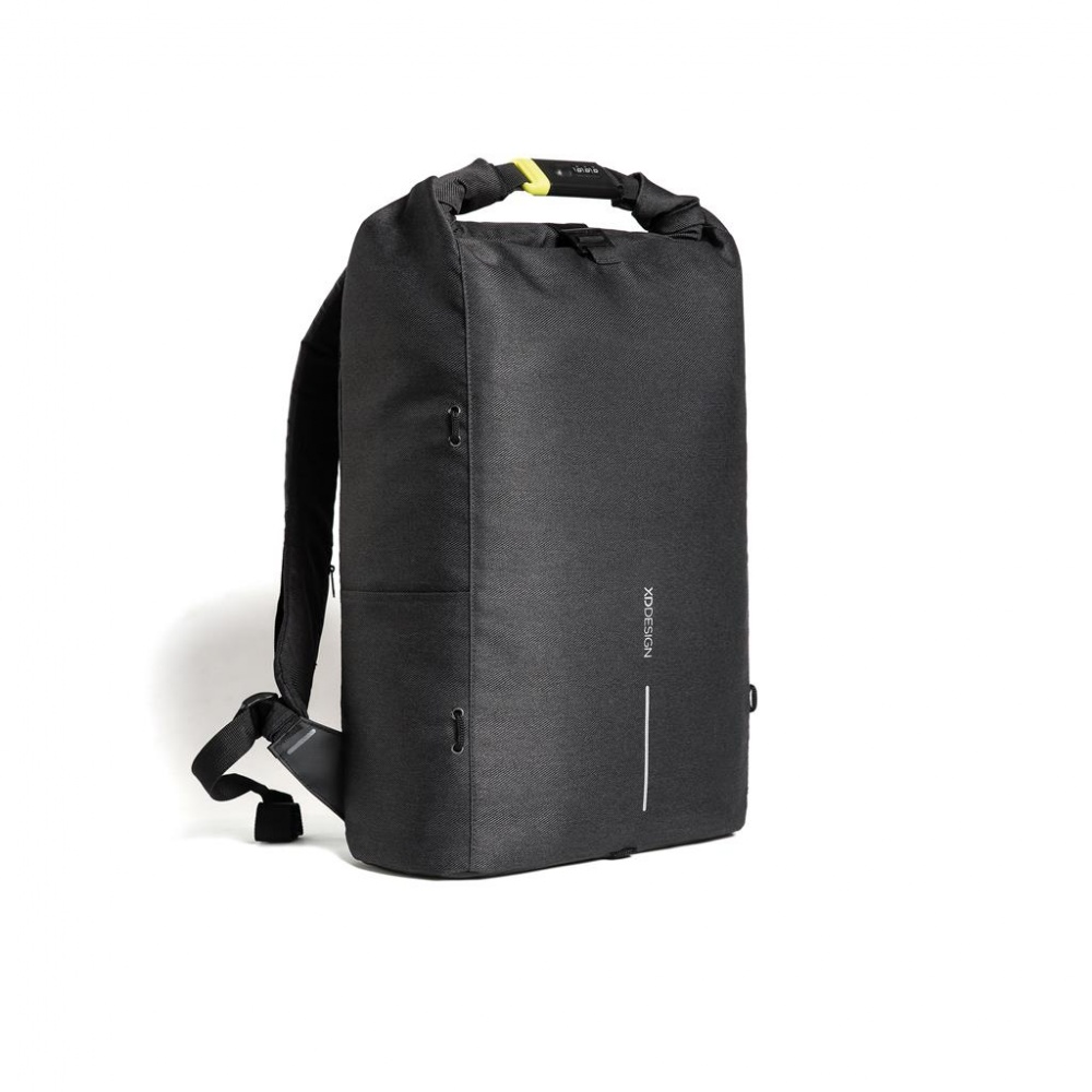 Logo trade promotional merchandise image of: Bobby Urban Lite anti-theft backpack, black