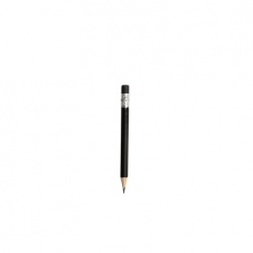 Pencil, miniature, eraser, black