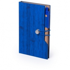Memo holder, notebook A5, ball pen, blue