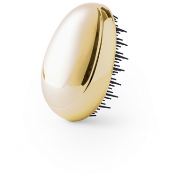 Logo trade promotional products image of: Anti-tangle hairbrush, Golden