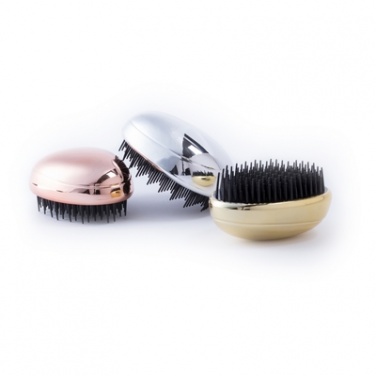 Logo trade promotional gifts picture of: Anti-tangle hairbrush, Golden