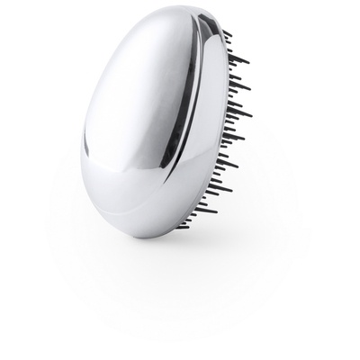 Logo trade corporate gifts picture of: Anti-tangle hairbrush, Silver