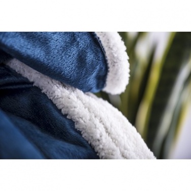 Logotrade promotional merchandise image of: Blanket fleece, navy/white