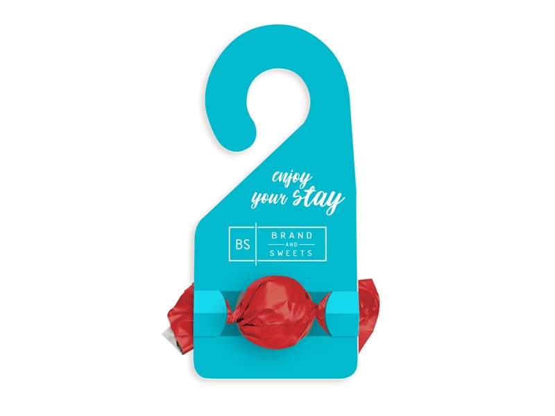Logo trade promotional products picture of: Hanger with praline