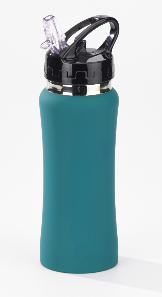 Logotrade promotional item picture of: WATER BOTTLE COLORISSIMO, 600 ml, turquoise