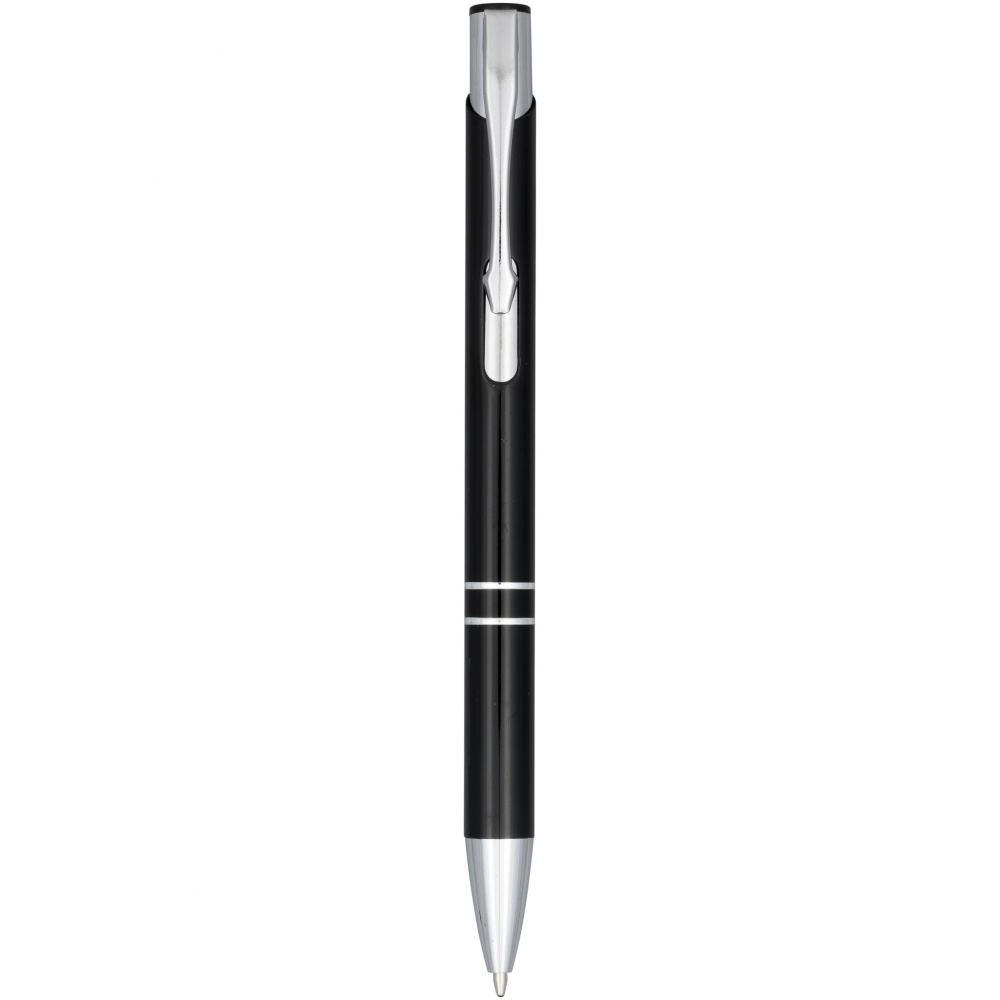 Logotrade promotional merchandise picture of: Moneta anodized ballpoint pen, black