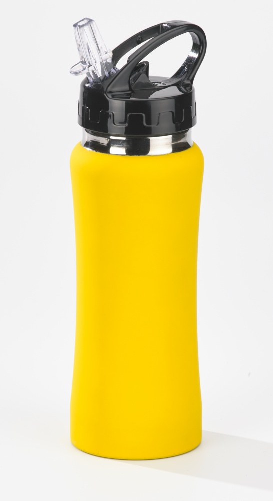 Logotrade promotional giveaway image of: WATER BOTTLE COLORISSIMO, 600 ml, yellow