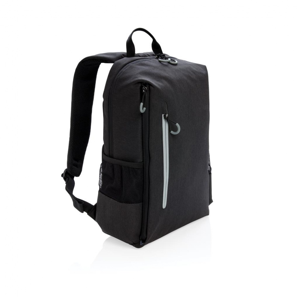 Logotrade promotional giveaway picture of: Lima 15" RFID & USB laptop backpack, black