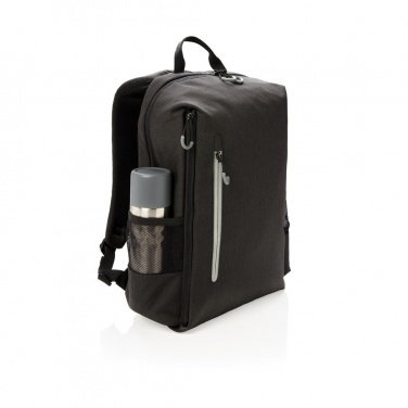 Logotrade promotional giveaways photo of: Lima 15" RFID & USB laptop backpack, black