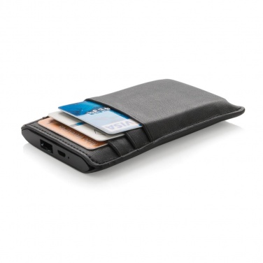 Logotrade promotional merchandise picture of: Swiss Peak Powerbank wallet, black