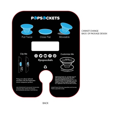 Logotrade promotional giveaway picture of: PopSocket set ComboPack, black