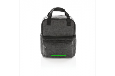 Logotrade corporate gift picture of: Cooler bag with 2 insulated compartments, anthracite