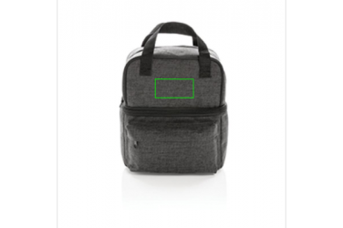 Logo trade promotional gift photo of: Cooler bag with 2 insulated compartments, anthracite