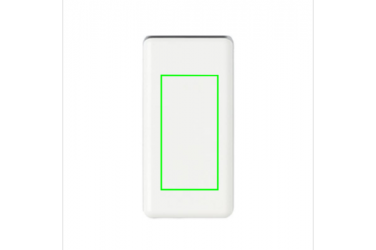 Logo trade business gift photo of: Ultra fast 10.000 mAh powerbank with PD, white