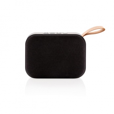 Logotrade corporate gift image of: Fabric trend speaker, black