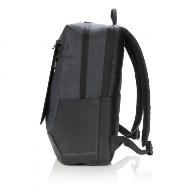 Logo trade corporate gift photo of: Swiss Peak eclipse solar backpack, black
