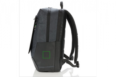 Logotrade promotional item picture of: Swiss Peak eclipse solar backpack, black