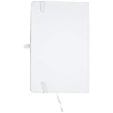 Logo trade promotional merchandise photo of: Notebook A6 Lübeck, white